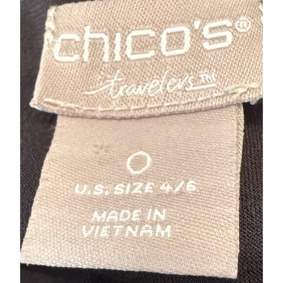 Chico’s Travelers Leopard Print Sleeveless Tank Top Women’s 0 (4/6) Stretch - Picture 3 of 7